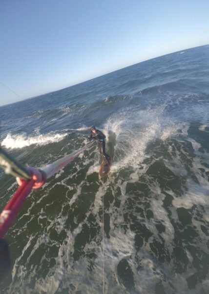 Kitesurfen im November in Bottsand / Kiel