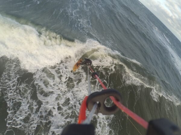Cutback vor brechender Welle