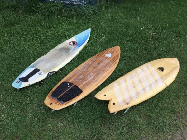 unterschiedliche Surfboardtypen und -bauarten
