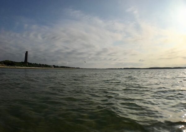 Marineehrenmal in Laboe vom Wasser aus