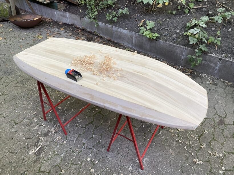 Holzdecks mit Putzhobel begradigen